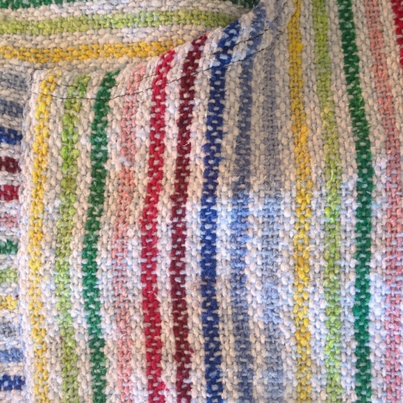 Textiles Frank's Adult Medium Baja Hoodie Made In Mexico Colorful Rainbow Woven - Picture 7 of 7